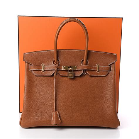 hermes birkin fauve|HERMES Natural Barenia Faubourg Birkin 35 Fauve.